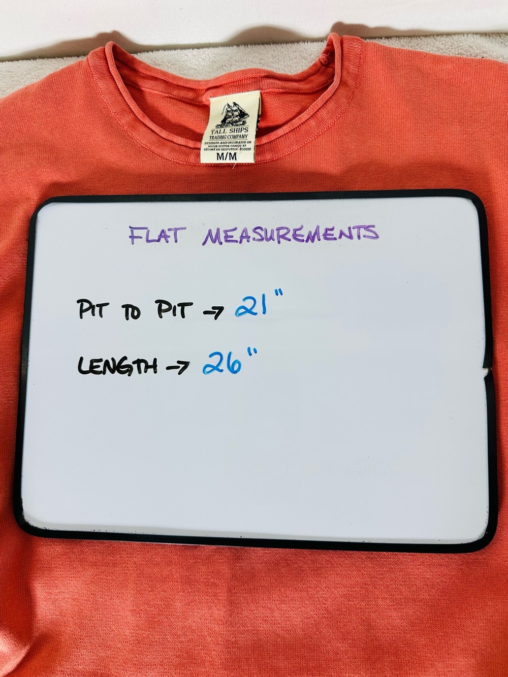 Tall Ships Trading Company PEI East Point Coral Cotton Crewneck Sweatshirt M - Picture 6 of 14